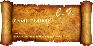 Chudi Ildikó névjegykártya