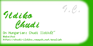 ildiko chudi business card